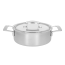Demeyere Industry - niedriger Topf mit Deckel, Ø 24 cm, 2,2 L, 67324A / 1029676