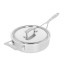 Demeyere Industry - niedriger Stieltopf m. Deckel, 24 cm, 67424A+67524 / 1029685